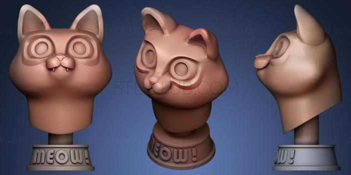 3D мадэль Кошачий Бюст Момо (STL)